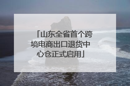 山东全省首个跨境电商出口退货中心仓正式启用