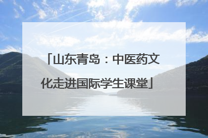 山东青岛：中医药文化走进国际学生课堂