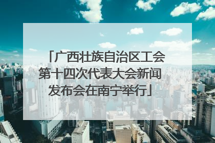广西壮族自治区工会第十四次代表大会新闻发布会在南宁举行