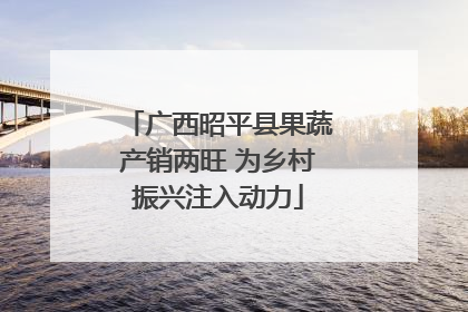 广西昭平县果蔬产销两旺 为乡村振兴注入动力