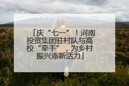 庆“七一”！河南投资集团驻村队与高校“牵手”，为乡村振兴添新活力