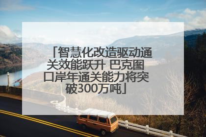 智慧化改造驱动通关效能跃升 巴克图口岸年通关能力将突破300万吨