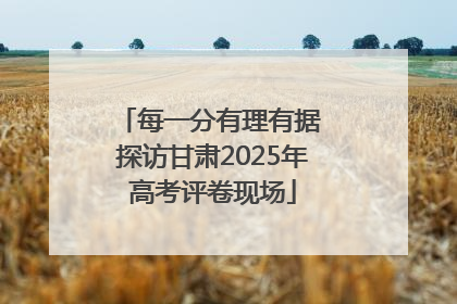 每一分有理有据 探访甘肃2025年高考评卷现场