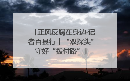 正风反腐在身边·记者百县行丨“双探头”守好“拨付路”