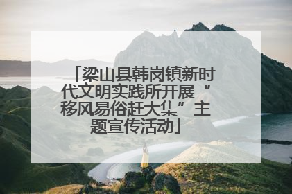 梁山县韩岗镇新时代文明实践所开展“移风易俗赶大集”主题宣传活动
