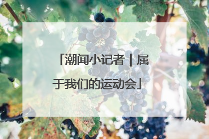 潮闻小记者｜属于我们的运动会