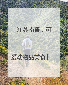 江苏南通：可爱动物品美食