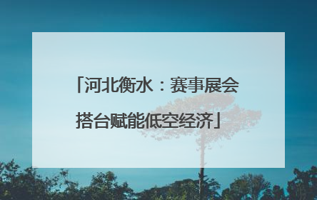 河北衡水：赛事展会搭台赋能低空经济