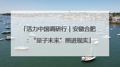 活力中国调研行｜安徽合肥：“量子未来”照进现实