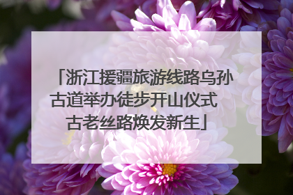 浙江援疆旅游线路乌孙古道举办徒步开山仪式 古老丝路焕发新生
