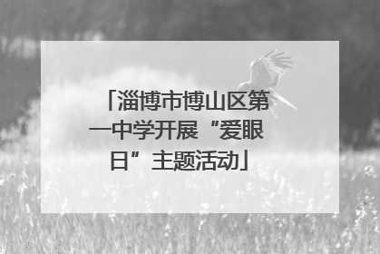 淄博市博山区第一中学开展“爱眼日”主题活动