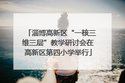 淄博高新区“一核三维三层”教学研讨会在高新区第四小学举行