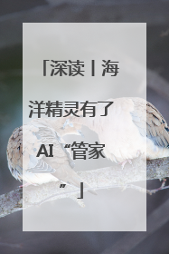 深读丨海洋精灵有了AI“管家”