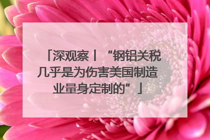 深观察丨“钢铝关税几乎是为伤害美国制造业量身定制的”