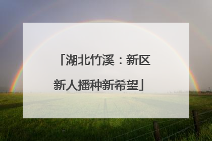 湖北竹溪：新区新人播种新希望