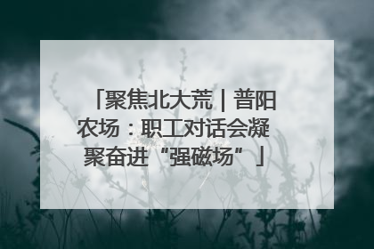 聚焦北大荒|普阳农场:职工对话会凝聚奋进“强磁场”