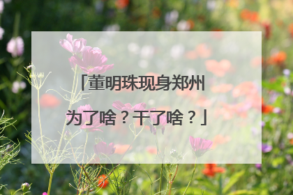 董明珠现身郑州 为了啥？干了啥？