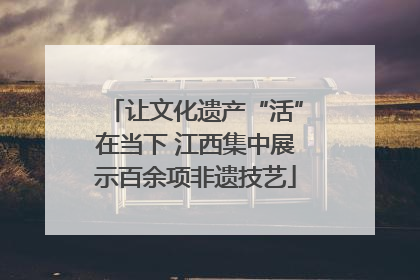 让文化遗产“活”在当下 江西集中展示百余项非遗技艺