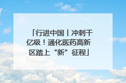 行进中国丨冲刺千亿级！通化医药高新区踏上“新”征程