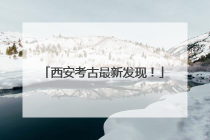 西安考古最新发现！