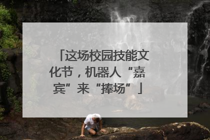 这场校园技能文化节，机器人“嘉宾”来“捧场”