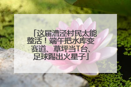 这届漕泾村民太能整活！端午把水库变赛道、草坪当T台、足球踢出火星子