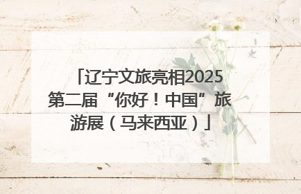 辽宁文旅亮相2025第二届“你好！中国”旅游展（马来西亚）