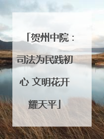 贺州中院：司法为民践初心 文明花开耀天平