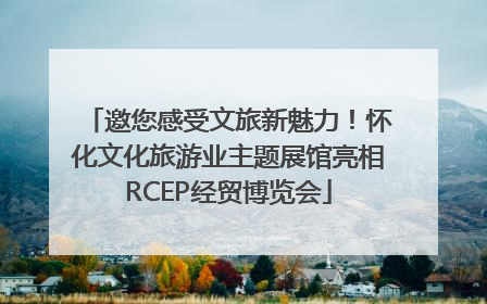邀您感受文旅新魅力！怀化文化旅游业主题展馆亮相RCEP经贸博览会