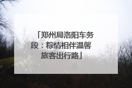 郑州局洛阳车务段:粽情相伴温馨旅客出行路