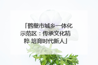鹤壁市城乡一体化示范区：传承文化精粹 培育时代新人