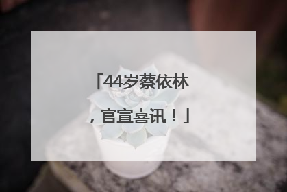 44岁蔡依林，官宣喜讯！