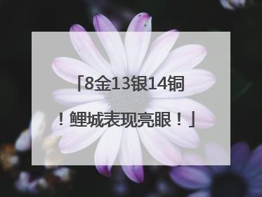 8金13银14铜！鲤城表现亮眼！